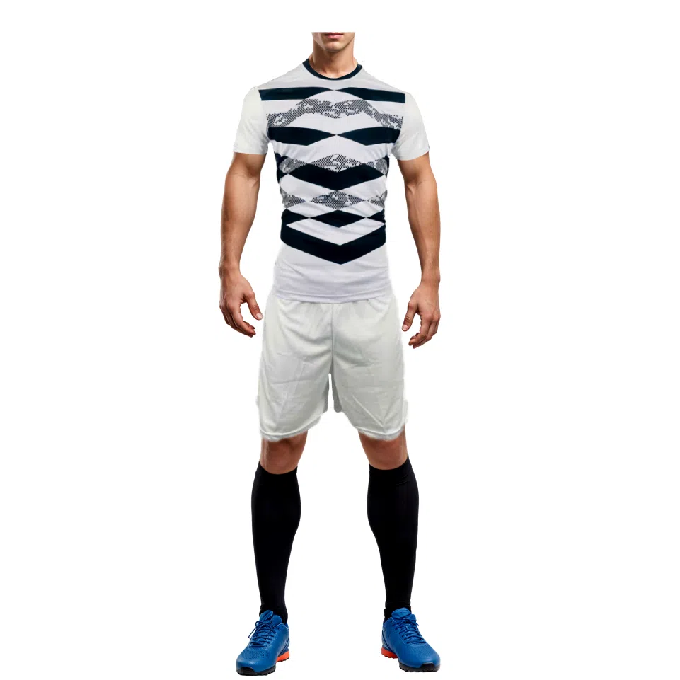 Mitzuma Sublimated Soccer Kit – White/Black