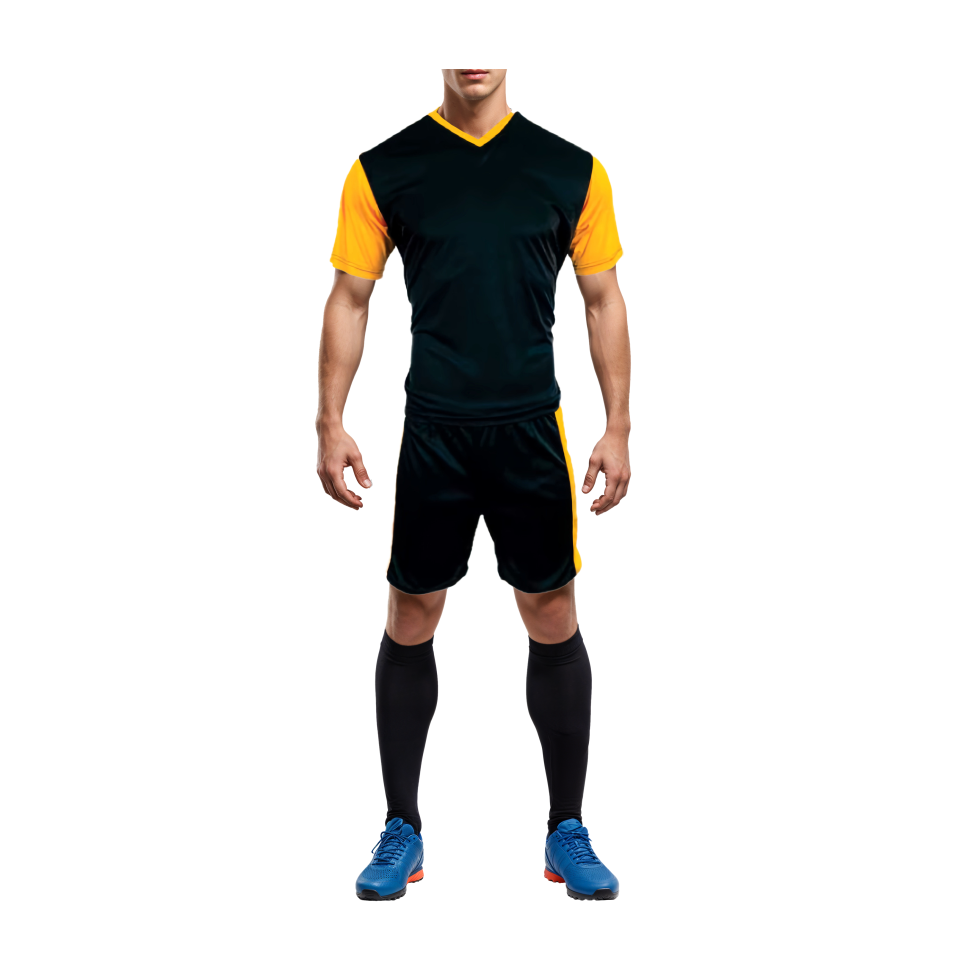 Mitzuma Holland Soccer Kit – Black and Gold | Full Team Set