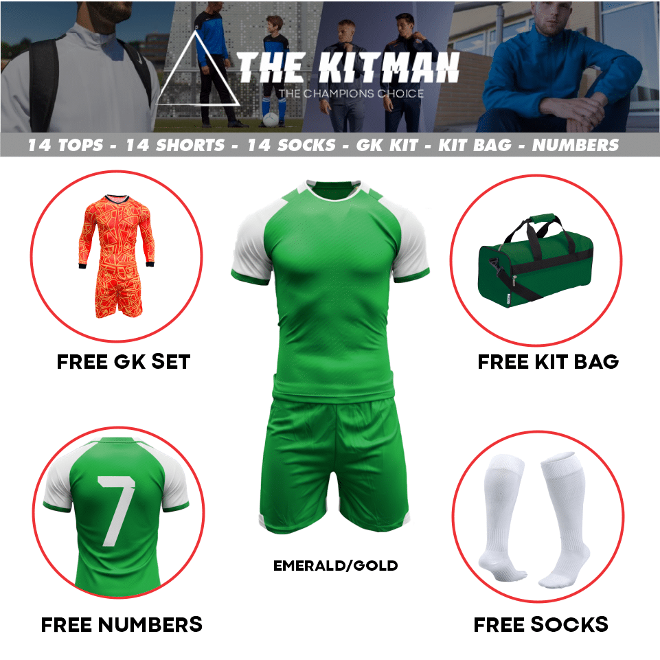 Mitzuma Oculus Soccer Kit | Emerald and White