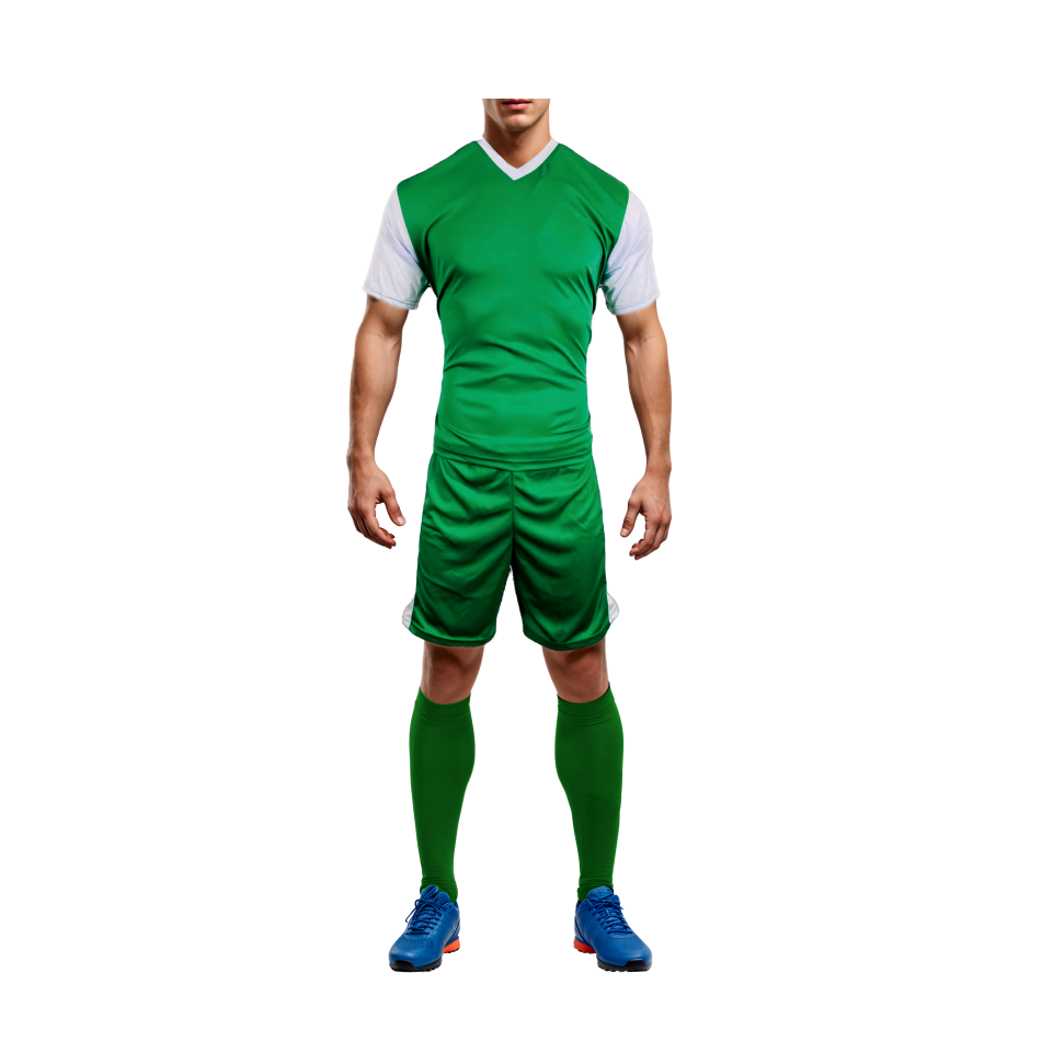 Mitzuma Holland Soccer Kit – Emerald and White | Complete Team Set