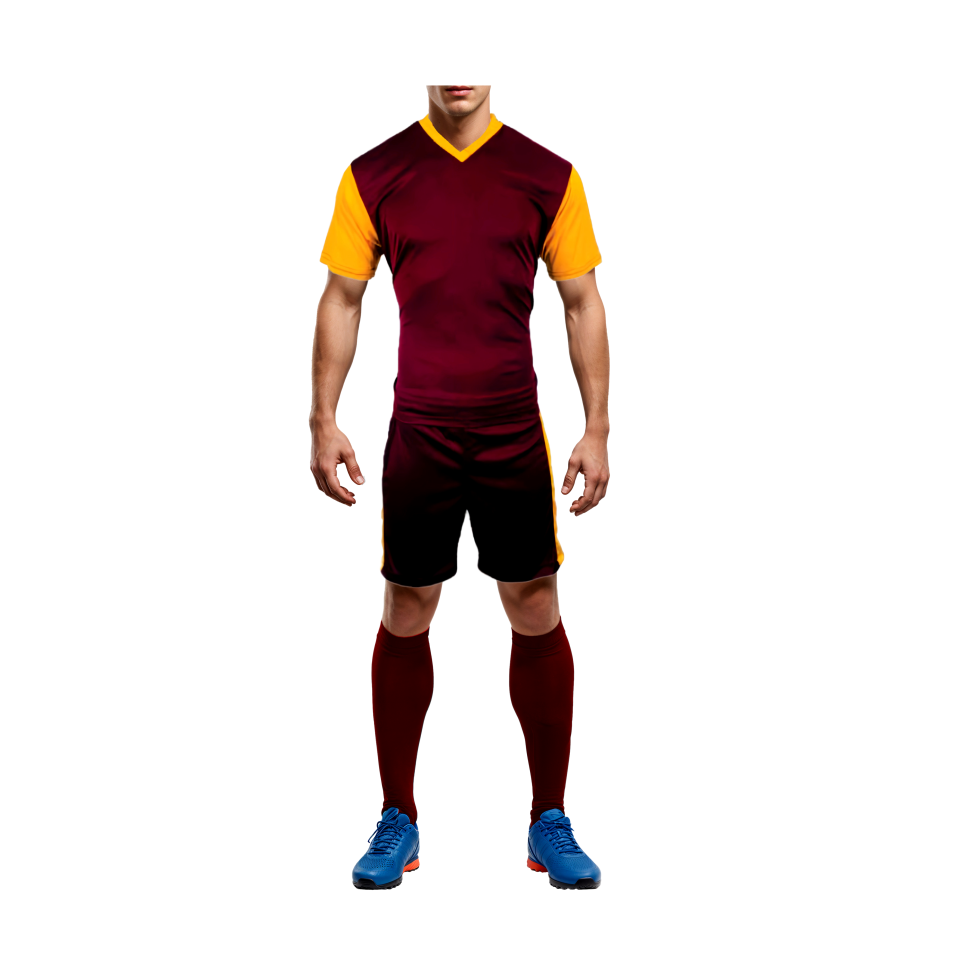 Mitzuma Holland Soccer Kit – Maroon and Gold | Complete Team Set