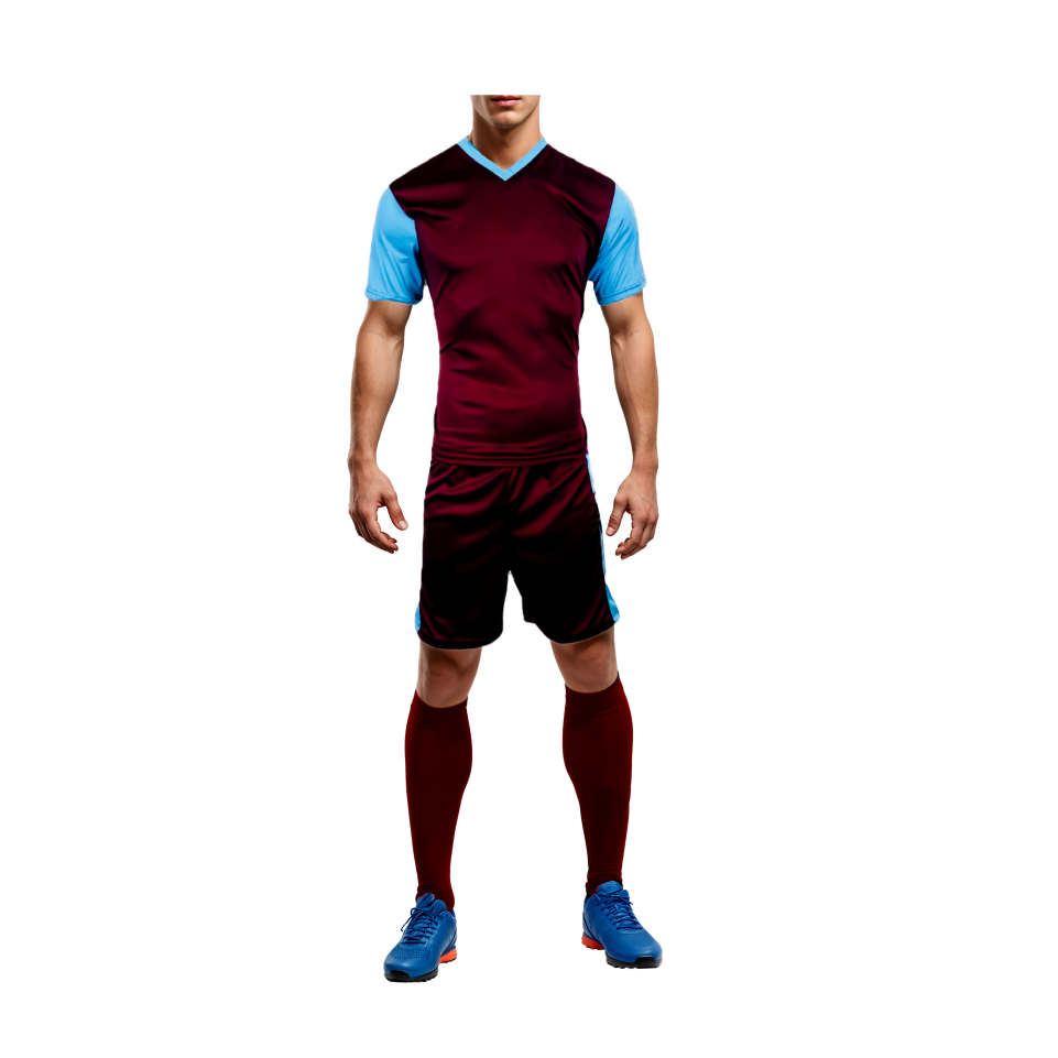 Mitzuma Holland Soccer Kit – Maroon and Sky | Complete Team Set