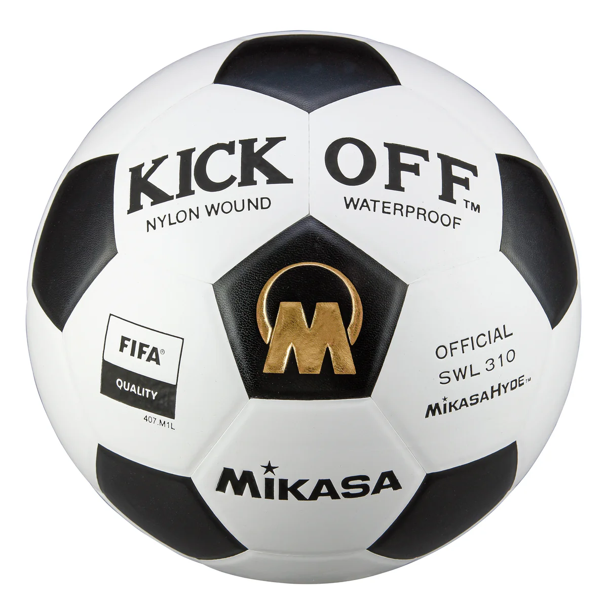 Mikasa Soccer Ball – Black & White Official Size 5