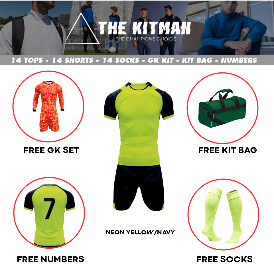 Mitzuma Oculus Soccer Kit | Neon Yellow and Navy