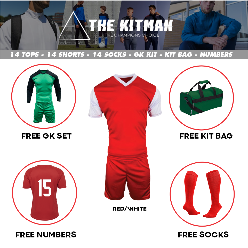 Mitzuma Holland Soccer Kit – Red and White | Complete Team Set