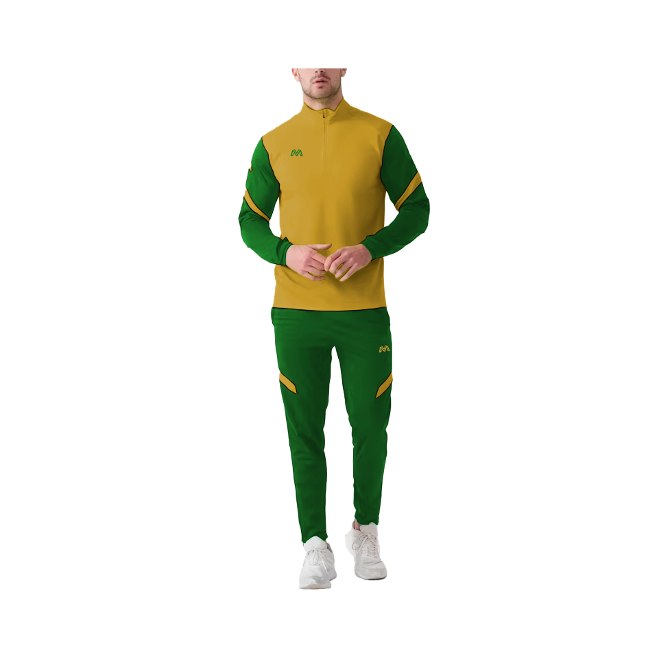 Mitzuma Solar Tracksuits | Emerald and Gold