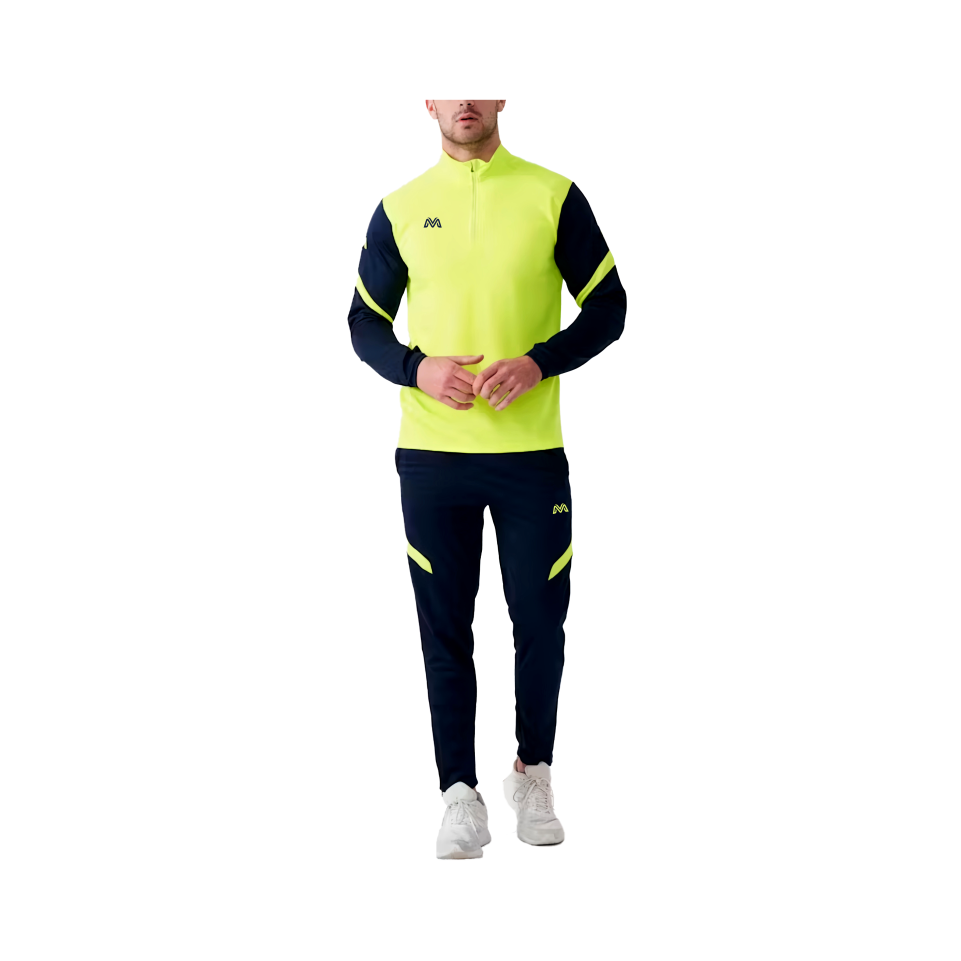 Mitzuma Solar Tracksuits | Navy and Neon Yellow