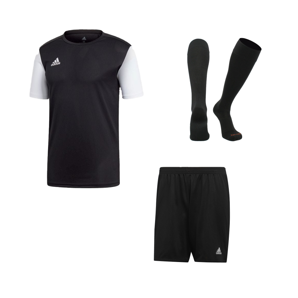 Adidas Estro 19 Soccer Kit – Black and White Team Set