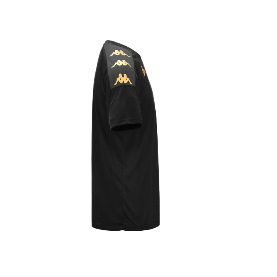 Kappa Bianto Soccer Kit – Black and Gold 2 Kappa Bianto Soccer Kit – Black and Gold - Image 2