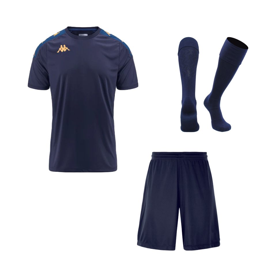 Kappa Bianto Soccer Kit – Navy & White Team Set 1 Kappa Bianto navy and white soccer kit