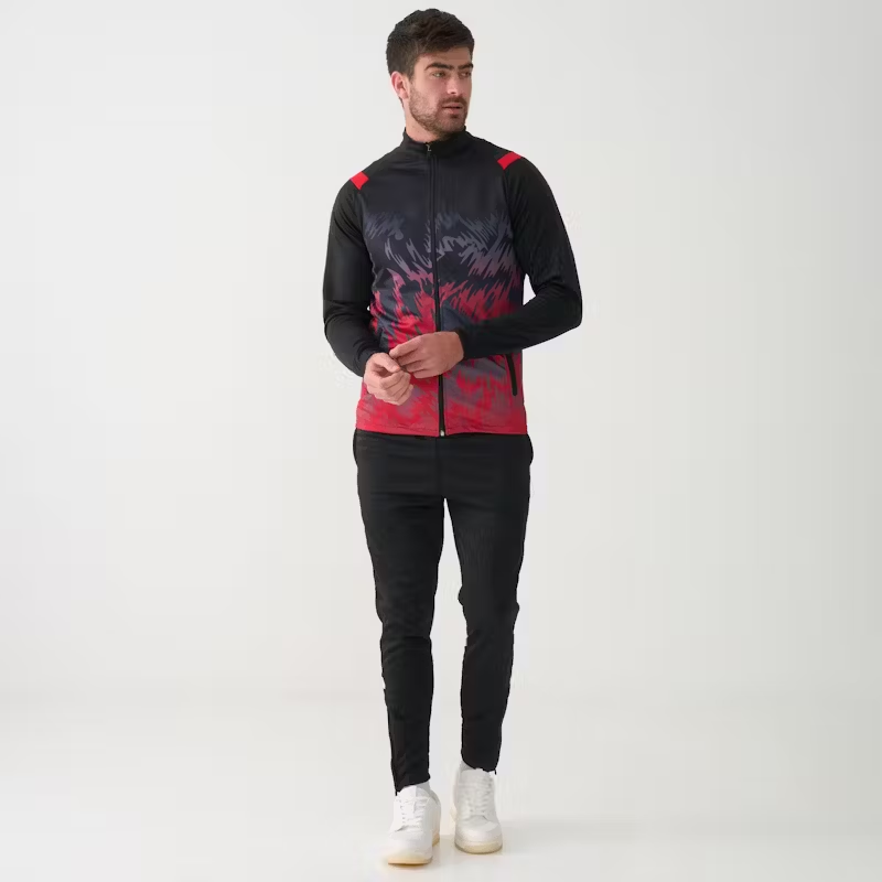 Mitzuma Morocco Tracksuits – Stylish Black and Red Design