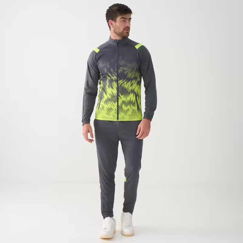 Mitzuma Morocco Tracksuits in Grey and Neon Yellow