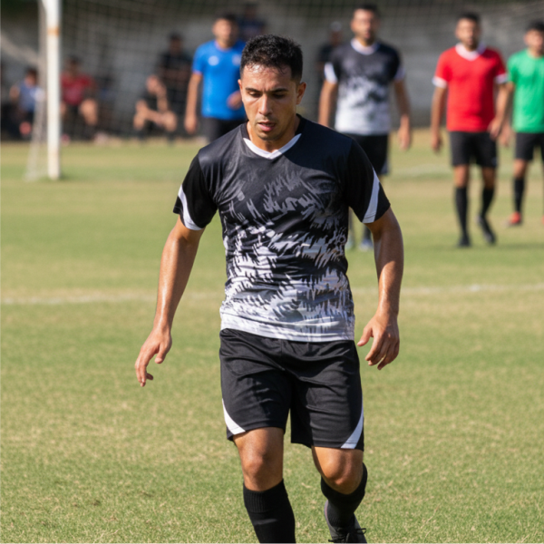 Mitzuma Morocco Team Kit - Black/White Football Strip (14 Player + Goalkeeper) 2 Mitzuma Morocco Team Kit - Black/White Football Strip (14 Player + Goalkeeper) - Image 2